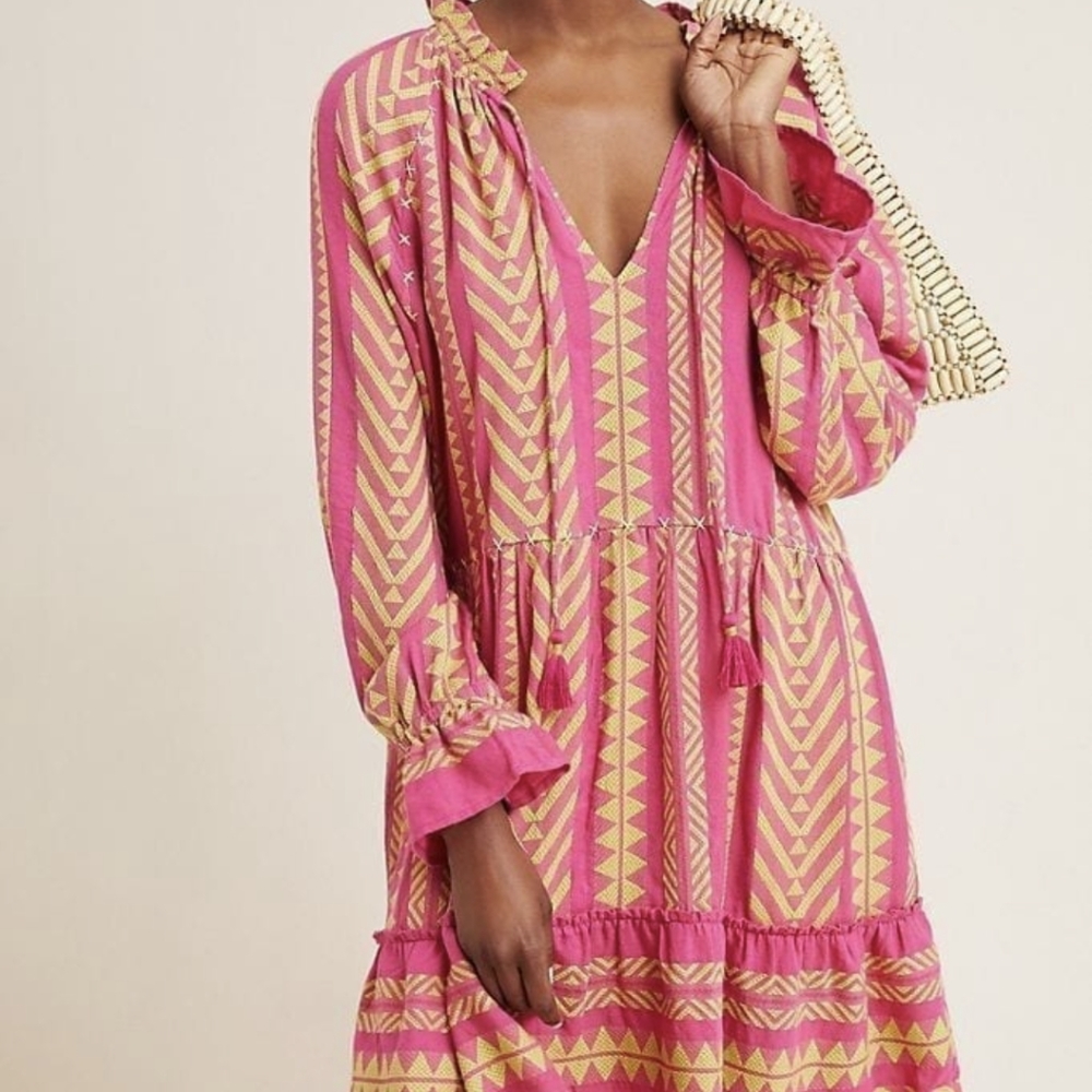 Maeve by anthropologie Dominique tiered dress.  Size XS